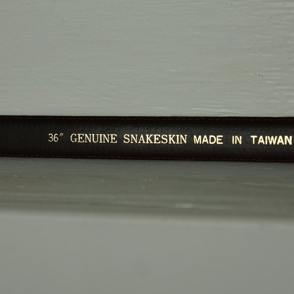 Genuine Snakeskin Belt